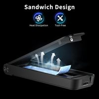FIDECO Aluminium Pliant nouveau design USB C 3.1 10Gbps boîtier de disque dur sans outil M2 NVME boîtier SSD externe boîtier PCIE