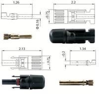 1000V 30A IP68 Gerade Crimp klemme Niederspannung Wasserdichter Kabelst ecker Solar Photovoltaik-Anschluss PC-Gehäuse für Strom