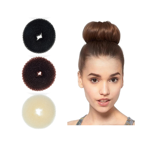 Offre Spéciale différentes tailles beignet mousse éponge cheveux <span class=keywords><strong>chignon</strong></span> fabricant facile <span class=keywords><strong>Chignon</strong></span> Nylon beignet <span class=keywords><strong>chignon</strong></span> pour la coiffure - Product Image 1