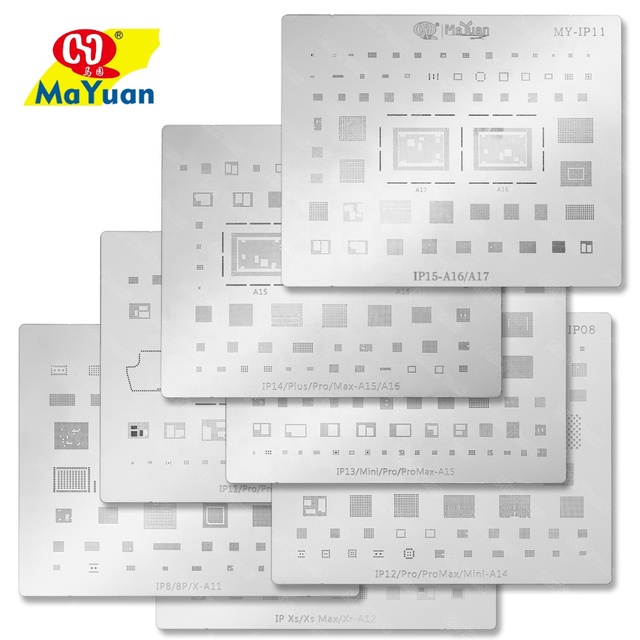 Mayuan High Accuracy BGA IC Solder Reballing Stencil for iPhone Series