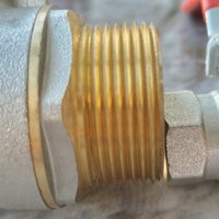 Robinet à bille LIDER en bronze, mâle-femelle, pour usage commercial en cuisine, connexion filetée