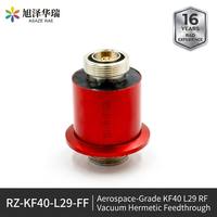 Asaze Rae OEM ODM L29 DIN 7/16 F/F 7.5GHz 50Ω Conector Coaxial Sellado KF40 con Brida para Vacío y Hermeticidad