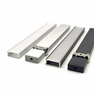 Profilé en aluminium linéaire <span class=keywords><strong>LED</strong></span> E-009 25*10MM 6063, prix d'usine, avec couvercle en plastique PC pour éclairage de bande <span class=keywords><strong>LED</strong></span> au sol - Product Image 4