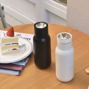 2024 New Press-type 380ml Stainless Steel Sports Water <b>Bottle</b> With Lid Tumbler <b>Coffee</b> Mug Water <b>Bottle</b> Set - Product Image 3