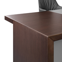 Mobilier de bureau de haute qualité Bureau de direction de luxe en forme de L Table de bureau pour PDG fort