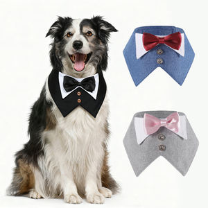 Tanpopo perro esmoquin boda cumpleaños Bowtie Collar mascota Tux Bandana disfraz graduación fiesta cuello Baberos bufanda accesorio - Product Image 1