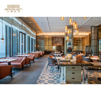Meubles de restaurant et de café modernes personnalisables : banquettes, tables et chaises pour cantines, usage commercial, centres commerciaux – Mobilier en bois, PU et métal