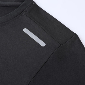 190 GSM Knitted Quick-Drying Compression T-<b>shirt</b> Slim Fit OEM Custom Logo Sporty O-Neck Long Sleeve Fitness <b>100</b>% <b>Polyester</b> Blank - Product Image 4
