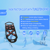 Couvre-chaussures antidérapants à crampons personnalisés, Grips à glace à pointes en acier inoxydable sur mesure pour usine
