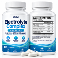 Fabricant de capsules d'électrolytes à étiquette privée sur mesure, supplément pour l'hydratation, fabrication en gros, OEM, ODM