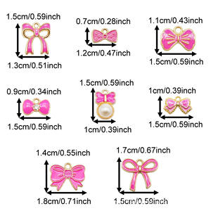 เครื่องประดับสร้อยคออัลลอยรูปหัวใจจี้หยดน้ำมันรูปตัวโน๊ตสำหรับต่างหูพร้อมส่ง - Product Image 6