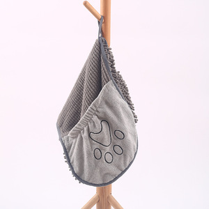 Toalla lavable de microfibra altamente absorbente para perros, toalla de secado rápido, envoltura de felpa Extra suave, toallas de baño de chenilla para secar mascotas empapadas - Product Image 4