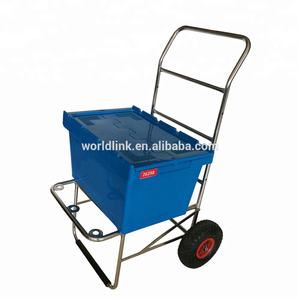 รถเข็นแบบเข็นเลื่อนสองล้อเหล็กชุบโครเมียม250กก. สำหรับงานหนัก - Product Image 4