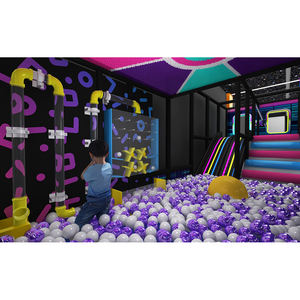 معدات مغامرات تسلق داخلية بطابع سايبربانك مع حوض كرات، صديقة للبيئة وقابلة للتخصيص في الحجم واللون - Product Image 4