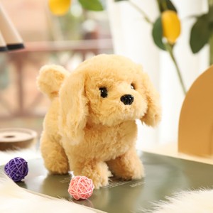 Trẻ em của điện đồ chơi sang trọng đi bộ gọi điện thoại mô phỏng con chó con món quà sinh nhật con chó cán Robot PP bông lưới lót rửa sạch - Product Image 2