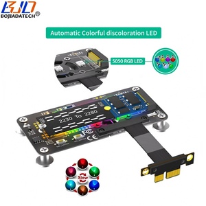PCI-E 3.0 1X zu NGFF M.2 Key-M SSD Adapterkarte Verlängerungskabel Mit Kühlventilator 10CM für 2230 <span class=keywords><strong>2242</strong></span> 2260 2280 <span class=keywords><strong>M2</strong></span> NVME SSD - Product Image 5