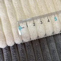 Tissu d'ameublement rayé en velours côtelé 2.5 Wales, tissé pour canapé, textiles de maison sur mesure, 340 g/m² uni