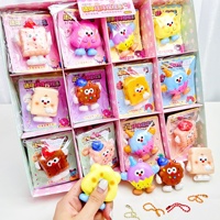 Jouets anti-stress, collection sur le thème de la nourriture, mini pendentif, jouet souple à récupération lente, jouet anti-stress, design de dessin animé mignon, jouet souple