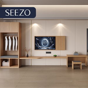 Set di Arredamento per Camere Standard di Lusso Stile Dubai 5 Stelle, Progetti Commerciali per <span class=keywords><strong>Hotel</strong></span>, Set Completo in Legno per Camera da Letto - Product Image 3