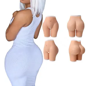 2ps High Waist Butt Hip Up Padded Enhancer Fake Butt Lifter Buttocks  Crossdresser Shapers Fake Ass Pants Padded