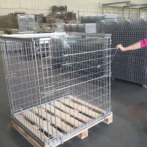 Cage d'extension de <span class=keywords><strong>palette</strong></span> en bois pour conteneur de cargaison Assemblage de treillis métallique détachable en acier aux normes européennes - Product Image 5