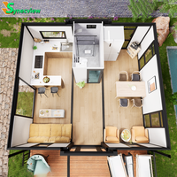 Maison préfabriquée extensible à double étage et double aile, idéale pour les gîtes de villégiature