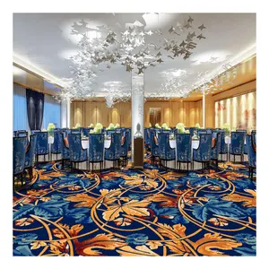 Custom Modern Design Banquet Hall Axminster Carpet 5 Star Hotel Carpet Lobby Wall To Wall Hotel Room Carpet