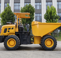 HAIJU Benne basculante articulée 5 tonnes HJD50 4x4 Transmission hydraulique Double vérin de levage Benne rotative Benne à basculement élevé
