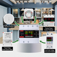 SINOTIMER SATS-936E-150A 5-in-1 ATS Multifungsi Protector 150A Saklar Transfer Otomatis 3-Fasa dengan Meter kWh & Layar