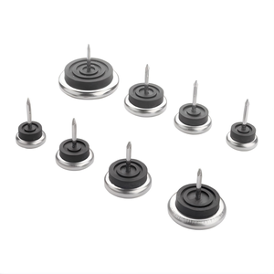 Thickened Iron Furniture Foot Nails, Silent Rubber Pad Glide Pins, Anti Slip Wear Resistant Floor <b>Protector</b> for <b>Sofa</b>, Table - Product Image 2