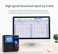 Lector de Control DE ACCESO M10H, grabadora biométrica de asistencia, capacidad de 1000 empleados, soporte de 25 idiomas, grabación de tiempo RFID de 125Khz