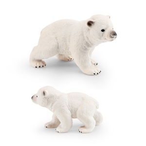 Giocattoli per il commercio estero di simulazione artica modello animale mammifero orso polare cucciolo Zoo tenuto in mano - Product Image 3