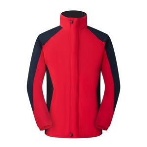 Men's Windproof Stand-Up Collar Thickened Polyester Wadding Jacket For Outdoor Workwear With Printing Custom Design - Product Image 2