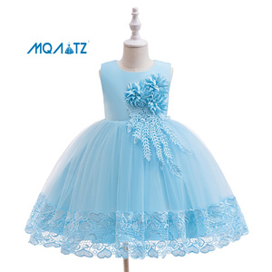 Robe de fête formelle en tulle fleuri MQATZ pour filles, idéale pour anniversaires et mariages, pour enfants de 3 à 8 ans, collection été AL0006 - Product Image 5