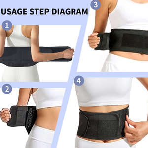 Cinturón de soporte lumbar ajustable para la parte inferior de la espalda, esterilla de acupresión para la cintura con picos de plástico, cinturón de masaje para hombres y mujeres - Product Image 4