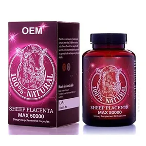 Private Label Beauty Products Sheep Placenta Powder Capsules for Skin Health and Vitality