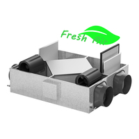 Système de ventilation E-VIPO ERV, purificateur d'air frais, unité de récupération de chaleur à flux croisé HRV, double flux, Tuya WiFi, flexible, pour salle à manger