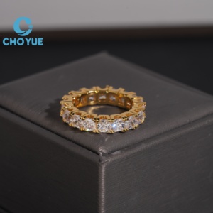 Hot Sale 925 Sterling <b>Silver</b> Moissanite <b>Rings</b> <b>Mens</b> Iced Out Moissanite HipHop Style Jewelry <b>Rings</b> Pass Diamond Test in Stock GRA - Product Image 2