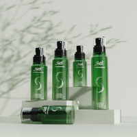 Bouteille pulvérisateur à pompe personnalisée en PET de 100 ml à 200 ml pour cosmétiques, parfums, huiles capillaires, brumes faciales, masques faciaux, shampoings, perruques et lotions