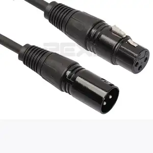 Câble audio à double blindage, 10 m, 3 broches, femelle et mâle, haute qualité faible bruit, microphone xlr