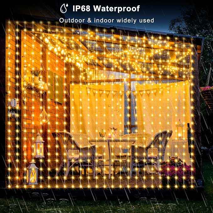 Christmas Curtain Light Smart LED RGB Color 3X3 2X2 1X1 Bluetooth main image 1