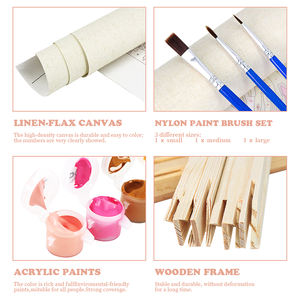 1 pezzo disegna con i numeri, paesaggio senza cornice colore fai da te dipinto per adulti impostato da numeri, decorazione artistica della camera da letto appesa pittura - Product Image 4