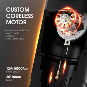 Ambition Ninja 2000mAh 4.0mm Stroke Professional Wireless Tattoo Pen Machine Kits avec 40pcs Cartouche Aiguille pour Body Art - Product Image 3