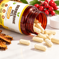 Capsules de supplément de berbérine HCL OEM 1000 mg, soutien du système immunitaire et énergie constante