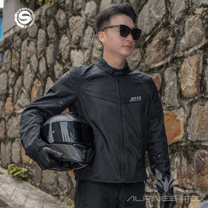 Veste de <span class=keywords><strong>moto</strong></span> pour <span class=keywords><strong>homme</strong></span> SFK, vêtements de <span class=keywords><strong>moto</strong></span> respirants en maille pour <span class=keywords><strong>l</strong></span>'été, vêtements de cyclisme avec protections corporelles CE, accessoires - Product Image 3