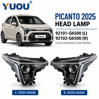 Phare avant 92101-G6500 92102-G6500 pour Kia Picanto 2025 – Ensemble de phares à LED avec projecteur – Pièces d'éclairage automobile