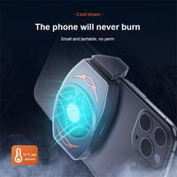 Utilisation en extérieur jouer à des jeux regarder des vidéos lumière LED portable ventilateur de refroidissement ABS radiateur de téléphone portable pour téléphone