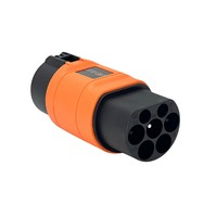 Adaptor Pengisi Daya EV AOTAI Tipe 2 ke Konverter NACS 32A 230V IP54 untuk Stasiun Pengisian Tesla Kompatibel dengan Model Y/S/3