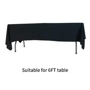 Custom Table Clothes Sublimation Blanks Logo Polyester Waterproof Fitted Table Cover Table Cloths