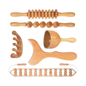 Strumenti di massaggio di terapia di legno per Maderoterapia <span class=keywords><strong>Kit</strong></span> per il corpo scolpire il drenaggio linfatico Anti-Cellulite dolore muscolare alla schiena - Product Image 1